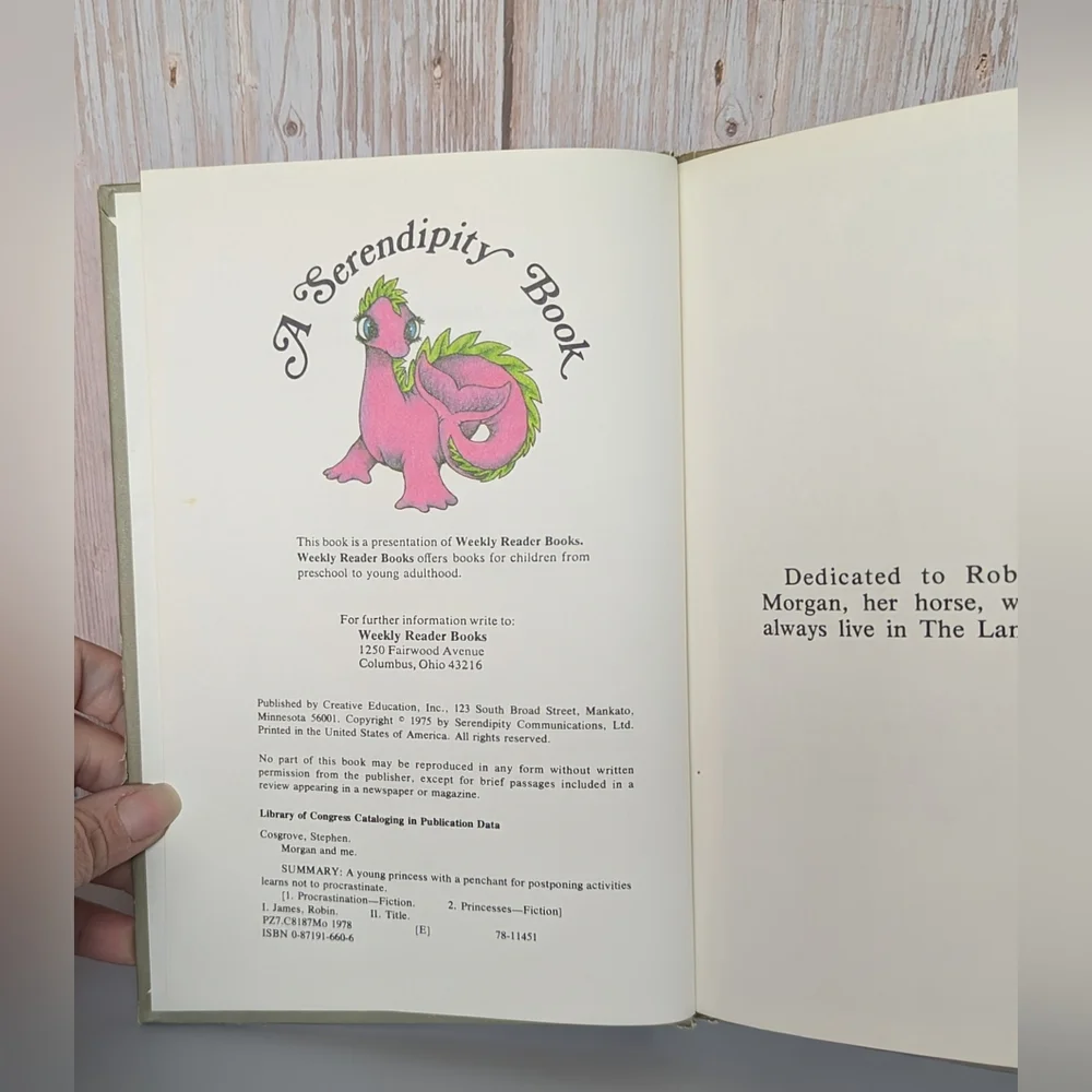 A Serendipity Book with Pink Dragon